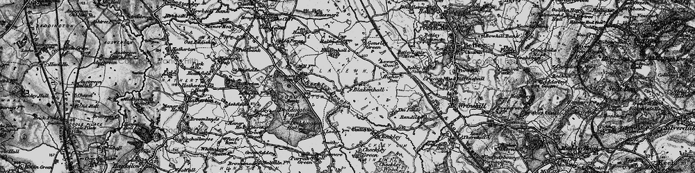 Old map of Blakenhall in 1897