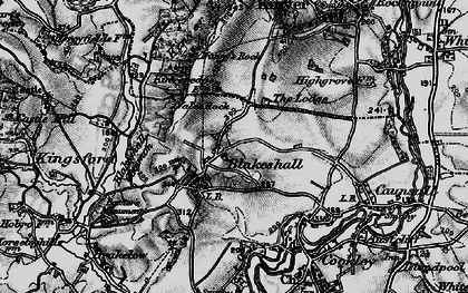 Old map of Blakeshall Common in 1899