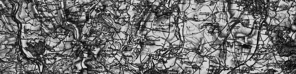 Old map of Blakeshall Common in 1899