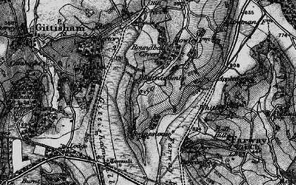 Old map of Blannicombe in 1898