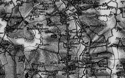 Old map of Belsteads in 1896