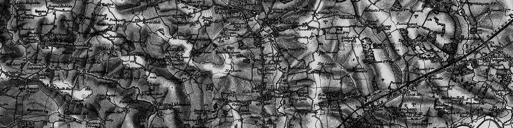 Old map of Belsteads in 1896