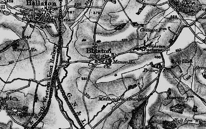 Old map of Blaston in 1899