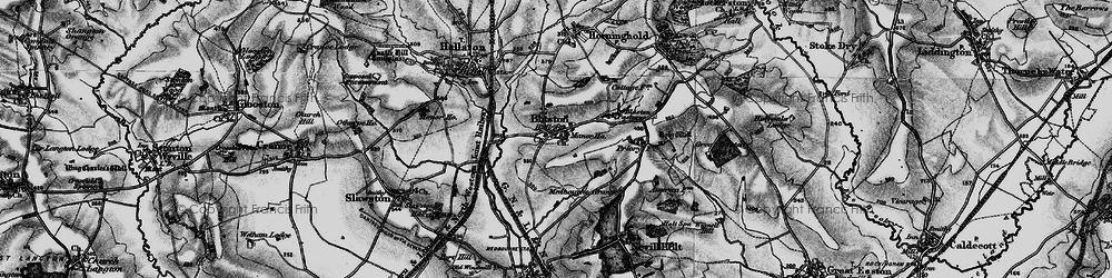 Old map of Blaston in 1899