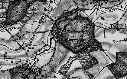 Old map of Blatherwycke in 1898