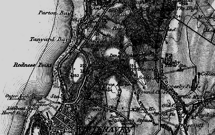 Old map of Bleach Green in 1897