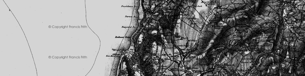 Old map of Bleach Green in 1897