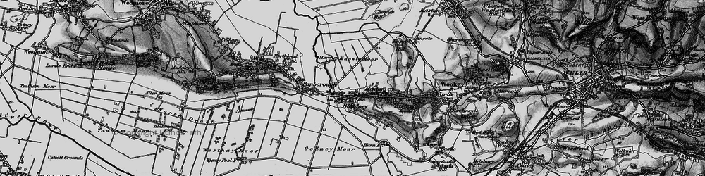 Old map of Bleadney in 1898