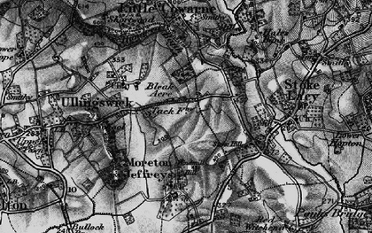 Old map of Bleak Acre in 1898