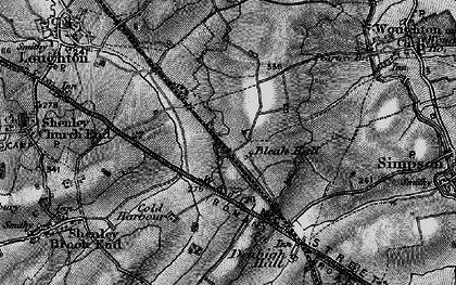Old map of Bleak Hall in 1896