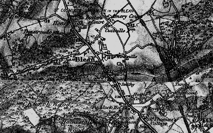 Old map of Blean in 1895