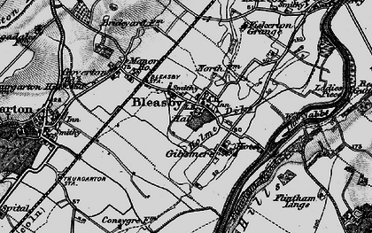 Old map of Bleasby in 1899