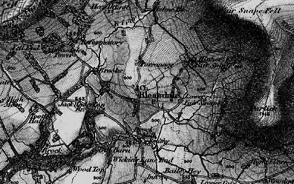 Old map of Bailey Hey in 1896