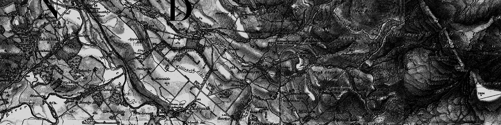 Old map of Blencarn Beck in 1897