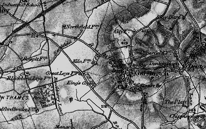 Old map of Blenheim in 1895