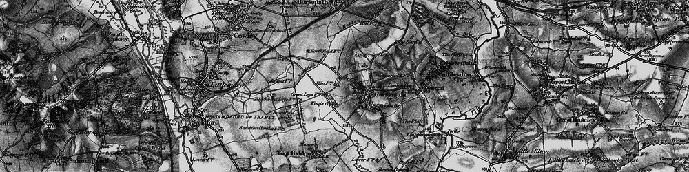 Old map of Blenheim in 1895
