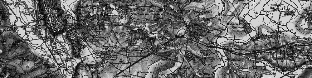 Old map of Brasenose Wood in 1895