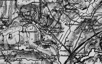 Old map of Bletchley in 1897