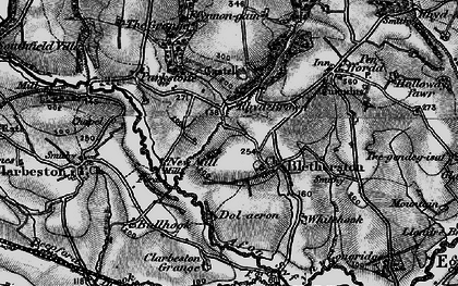 Old map of Bletherston in 1898