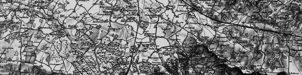 Old map of Bliby in 1895