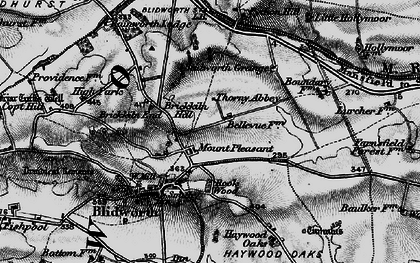 Old map of Blidworth in 1899