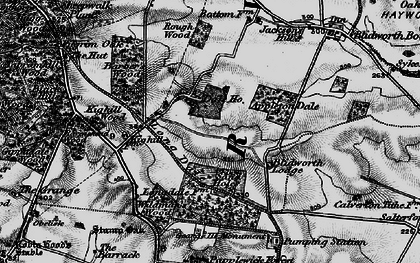 Old map of Burntstump Country Park in 1899