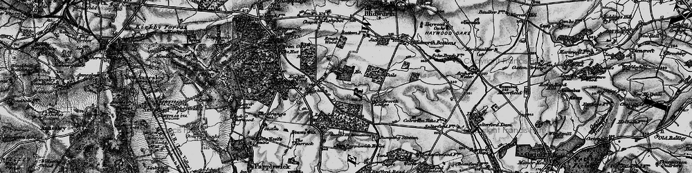 Old map of Blidworth Dale in 1899