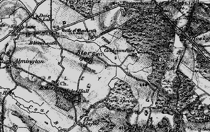 Old map of Blore in 1897