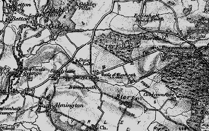 Old map of Bloreheath in 1897