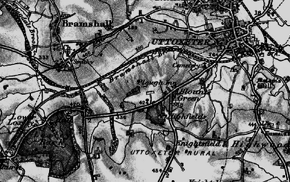 Old map of Blount's Green in 1897