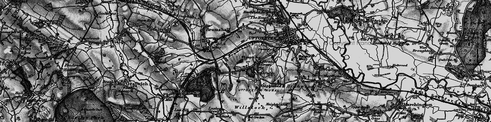 Old map of Blount's Green in 1897