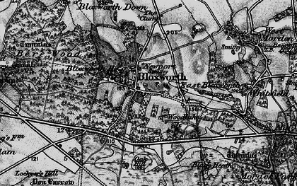 Old map of Bloxworth Ho in 1898
