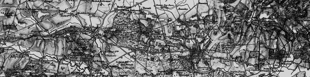 Old map of Bloxworth Heath in 1898