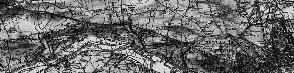 Old map of Blucher in 1897