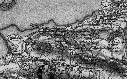 Old map of Cerrig Mân in 1897