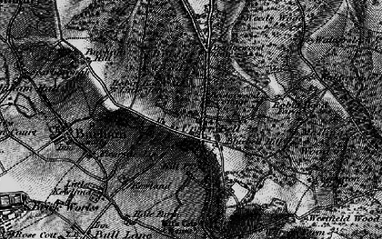 Old map of Blue Bell Hill in 1895