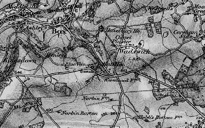 Old map of Blue Vein in 1898