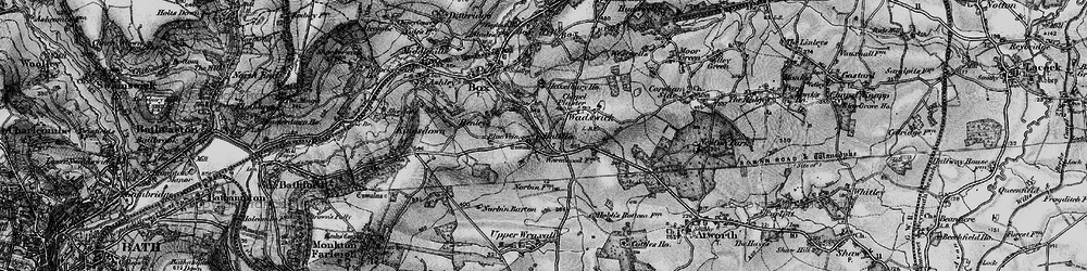 Old map of Blue Vein in 1898