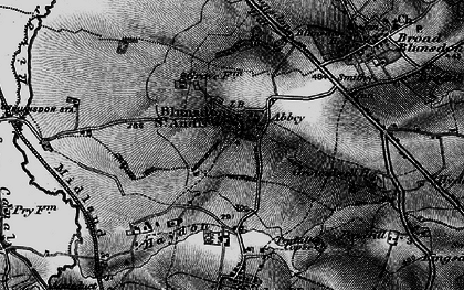 Old map of Blunsdon Hill in 1896