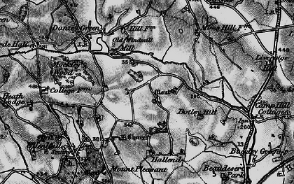 Old map of Blunt's Green in 1898