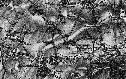 Old map of Bluntington in 1899