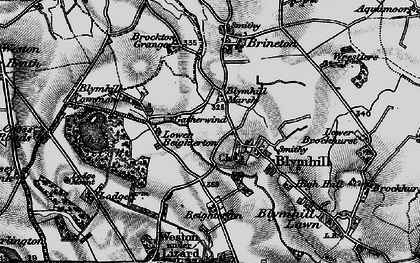 Old map of Blymhill Marsh in 1897