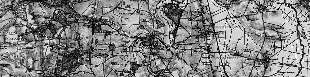 Old map of Blyth in 1895