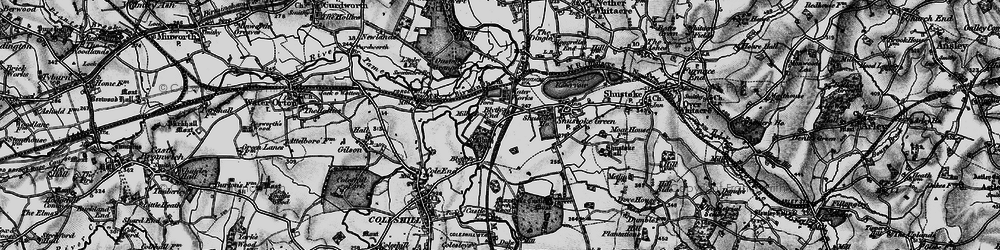 Old map of Blyth Hall in 1899