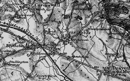 Old map of Blythe Marsh in 1897