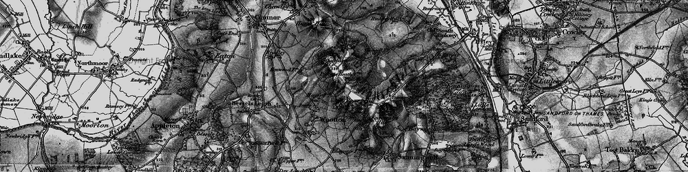 Old map of Youlbury Wood in 1895
