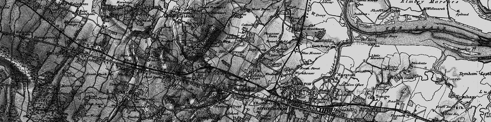Old map of Bobbing in 1895