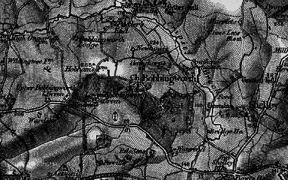 Old map of Bobbingworth in 1896