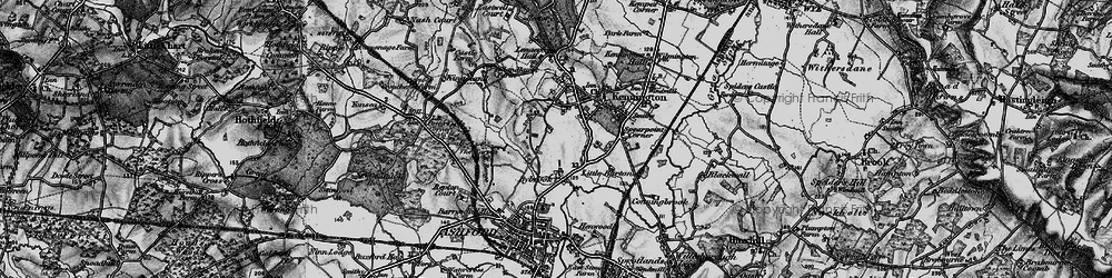 Old map of Bockhanger in 1895