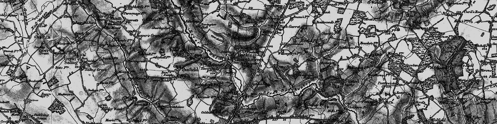 Old map of Bocking Churchstreet in 1896